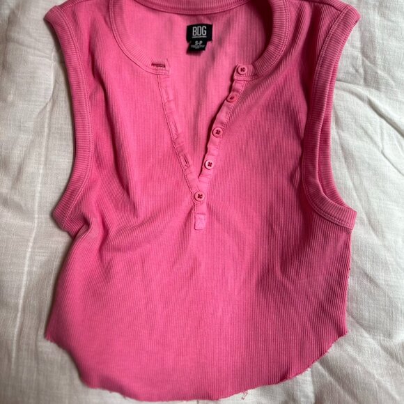 BDG Willow Henley Tank Top - Picture 3 of 5